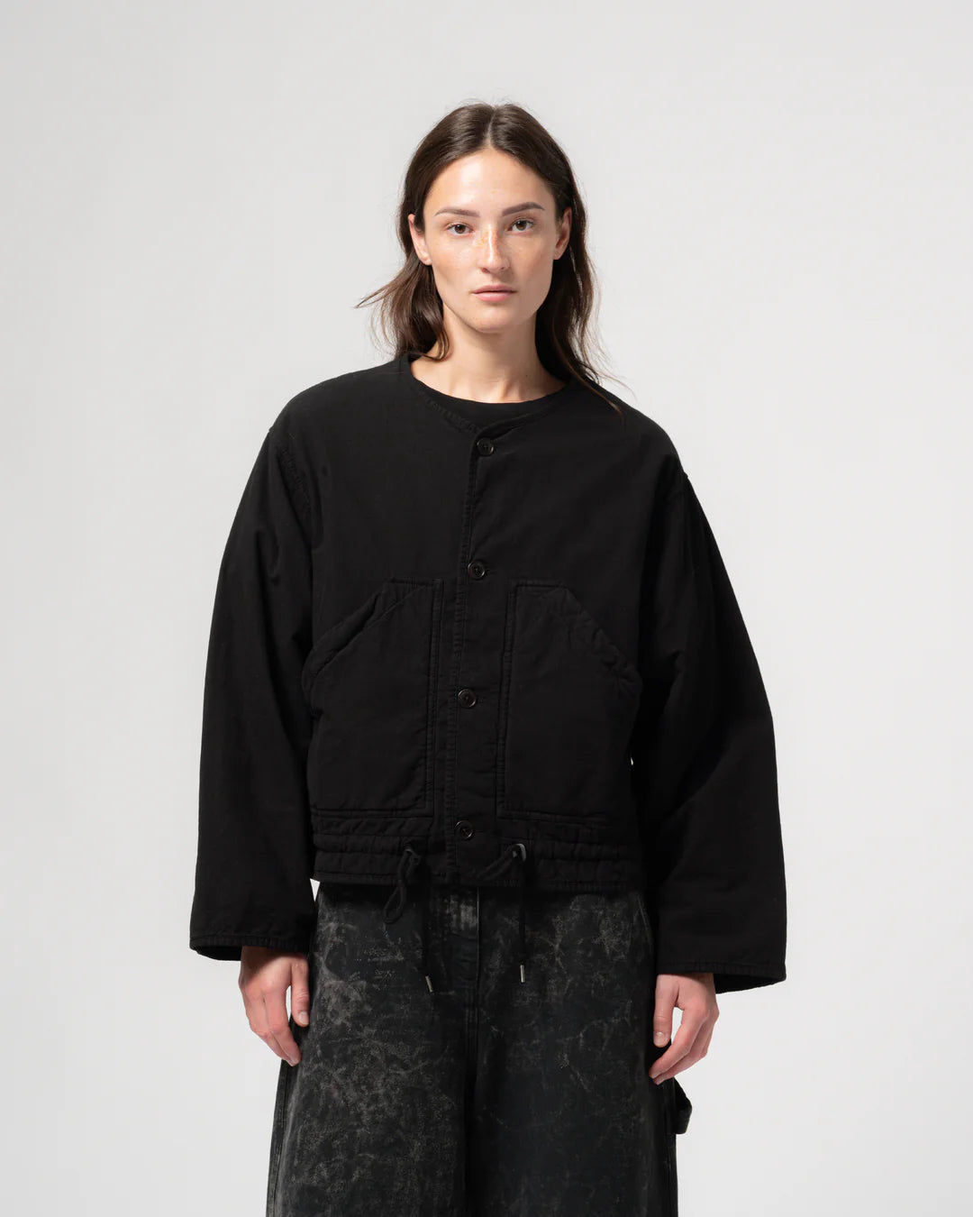 GIRLS OF DUST PADDED NEUTRON JACKET - FADED BLACK