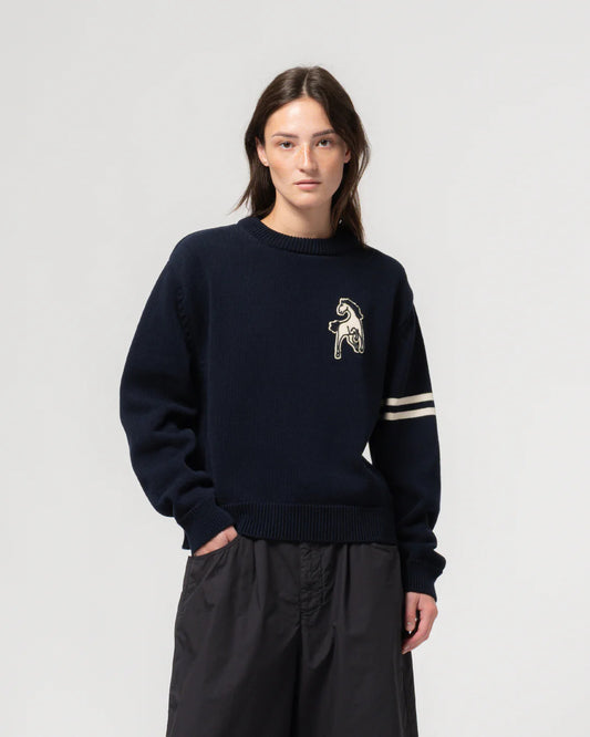 GIRLS OF DUST LEAGUE SWEATER - INDIA BLUE