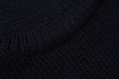 HEIMAT VIRGIN WOOL CREWNECK SWEATER - INK