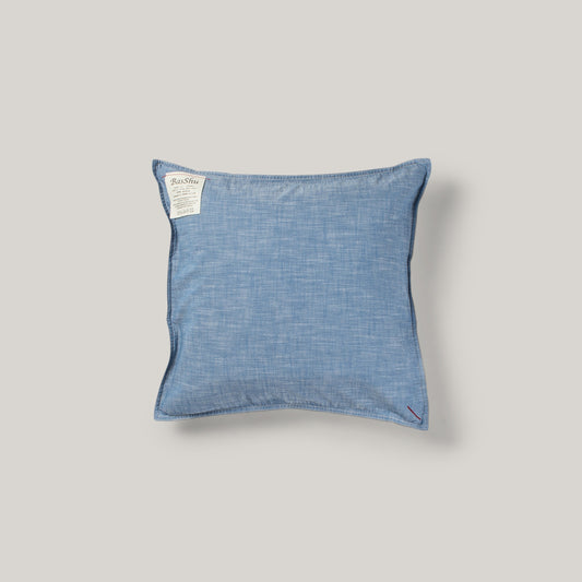 BASSHU CUSHION COVER - BLUE CHAMBRAY