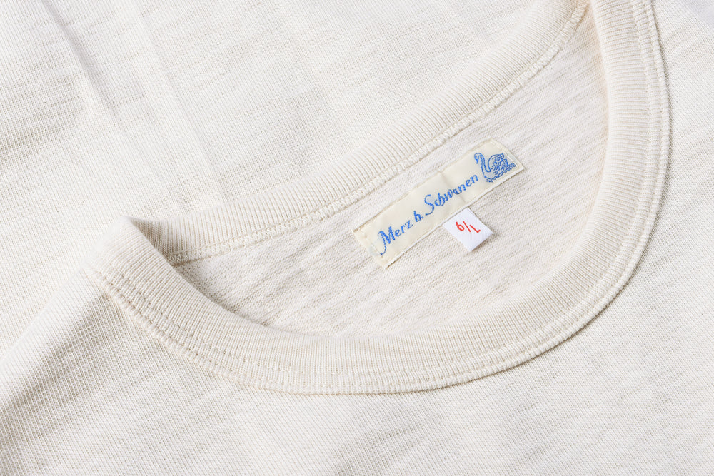MERZ B. SCHWANEN 2S14 CREW NECK T-SHIRT RELAXED FIT - NATURE