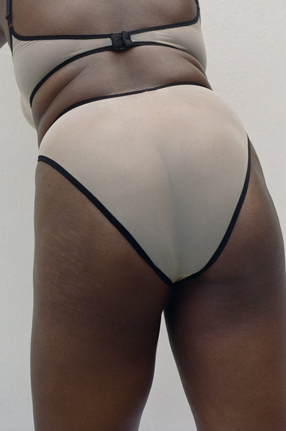 KYE INTIMATES MIES BRIEF - BLACK + ECRU