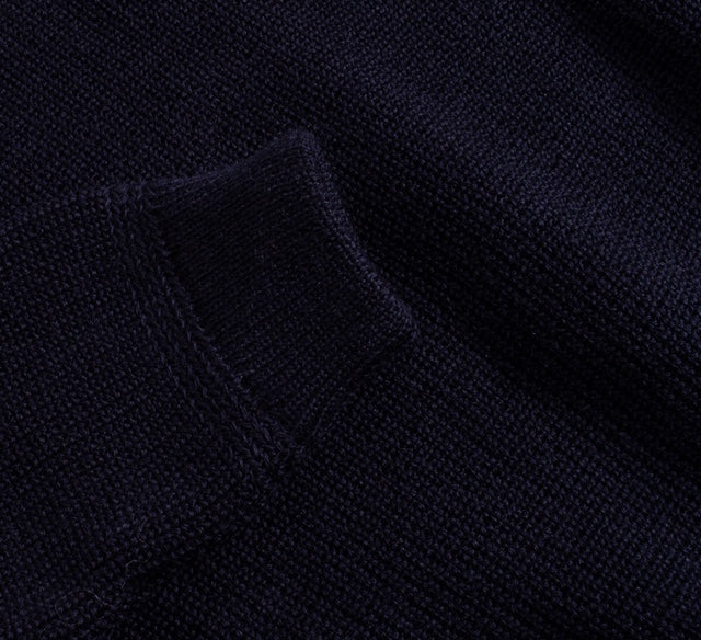 HEIMAT VIRGIN WOOL CREWNECK SWEATER - INK