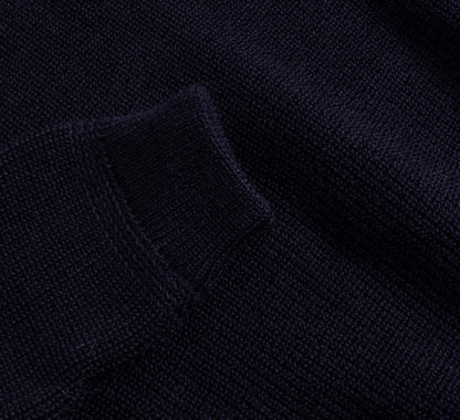 HEIMAT VIRGIN WOOL CREWNECK SWEATER - INK