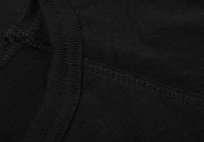 HEIMAT MERINO RAGLAN LONG SLEEVE TEE - SCHWARZ