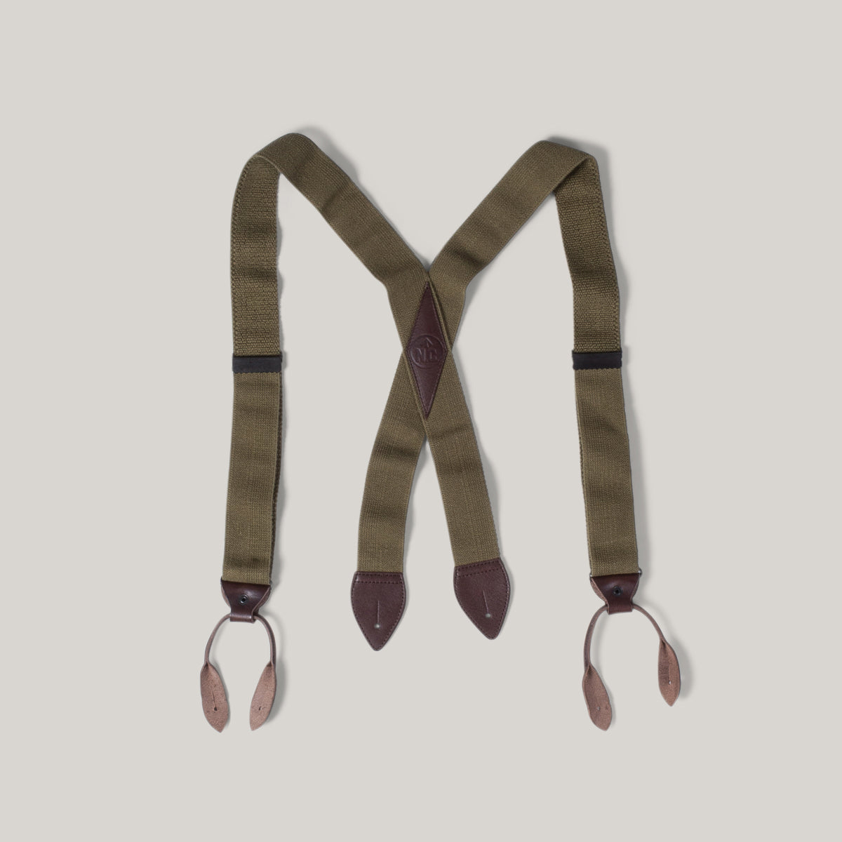 NIGEL CABOURN US ARMY SUSPENDER - DARK GREEN