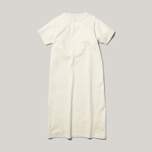 SNOW PEAK RECYCLED COTTON HEAVY DRESS - ECRU/ OATMEAL