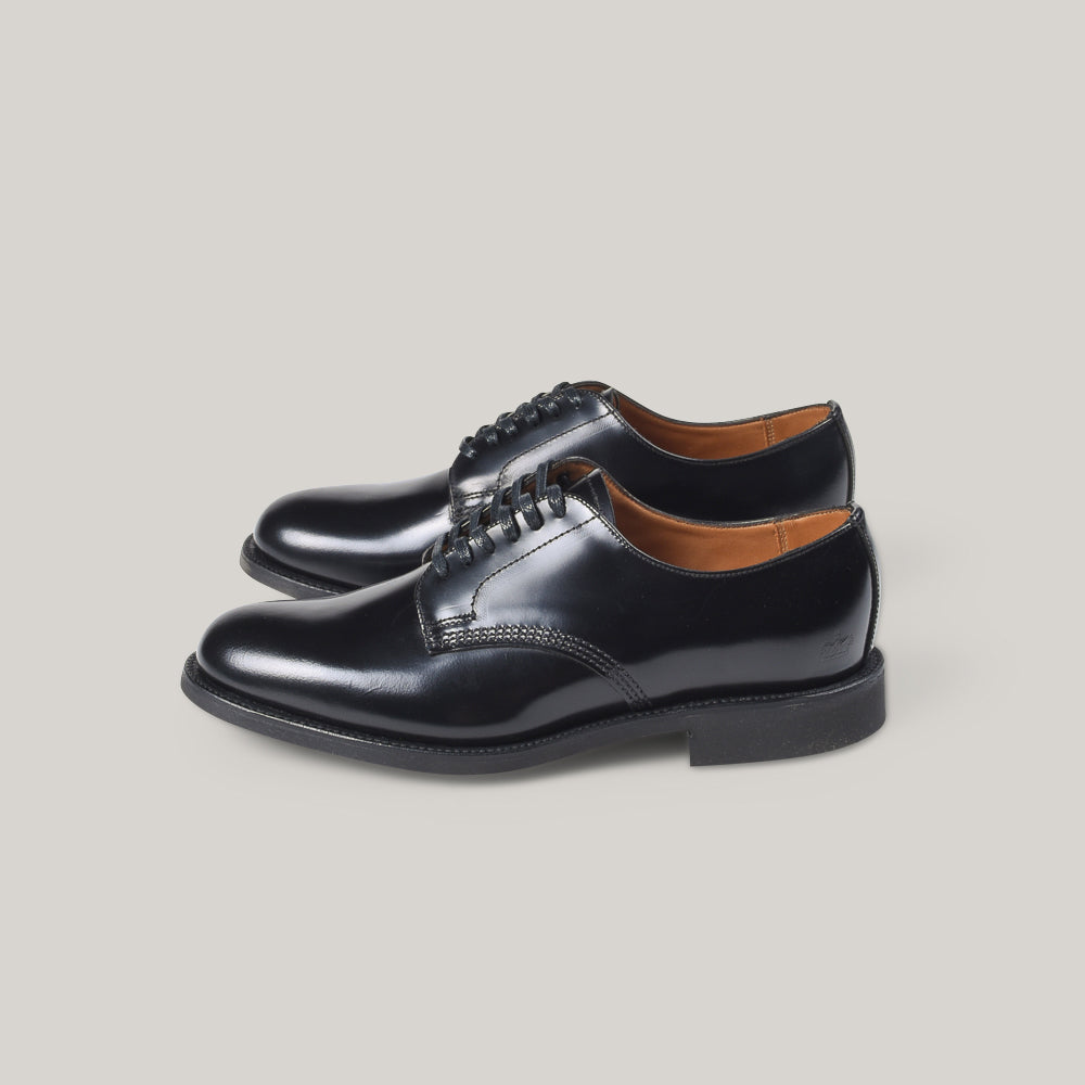 SANDERS FEMALE MILITARY DERBY SHOE - BLACK