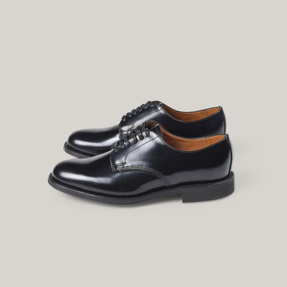 SANDERS FEMALE MILITARY DERBY SHOE - BLACK
