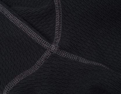 BUZZ RICKSON WAFFLE KNIT THERMAL - BLACK