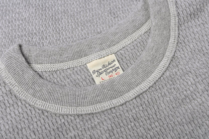 BUZZ RICKSON WAFFLE KNIT THERMAL - HEATHER GREY