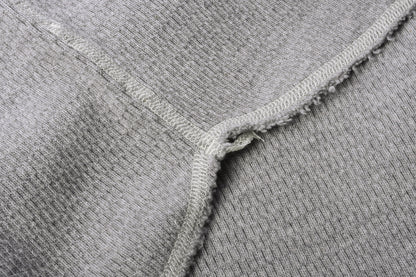 BUZZ RICKSON WAFFLE KNIT THERMAL - HEATHER GREY