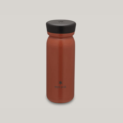 SNOW PEAK STAINLESS VACUUM BOTTLE MILK 500 - RED CLAY