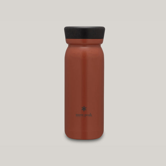 SNOW PEAK STAINLESS VACUUM BOTTLE MILK 500 - RED CLAY