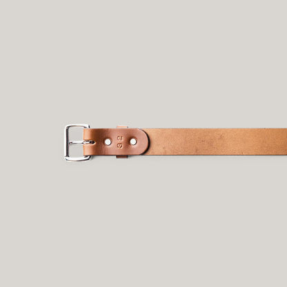 TANNER GOODS STANDARD BELT - COGNAC/STAINLESS STEEL