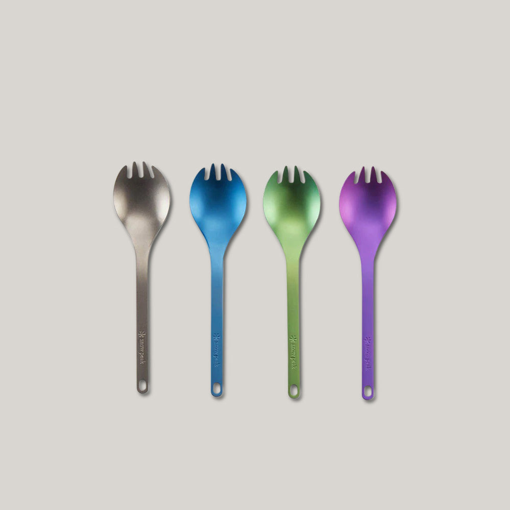 SNOW PEAK TITANIUM SPORK - PURPLE